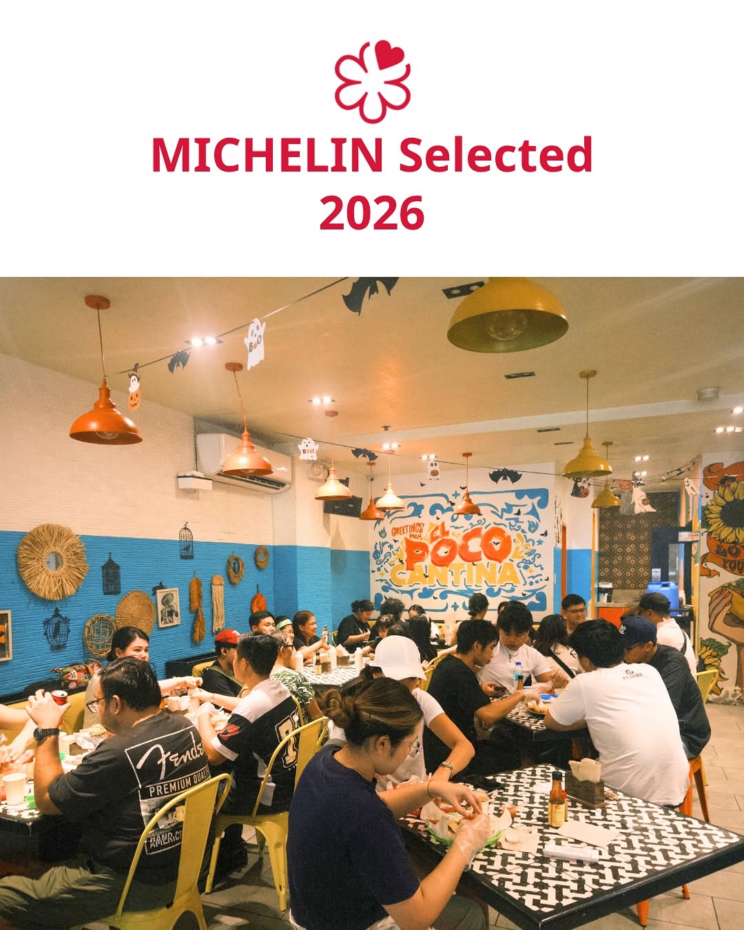 El Poco Cantina dining room Michelin celebration